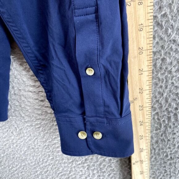 Poncho Shirt Men's XL Navy Vented Fishing Performance Gorpcore Camping Workwear - Picture 8 of 11